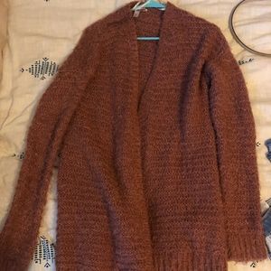 Dark pink super soft and cozy cardigan